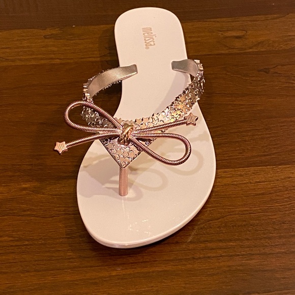 Melissa Rose Gold Harmonic Elements Gel Flip Flop - Picture 3 of 8